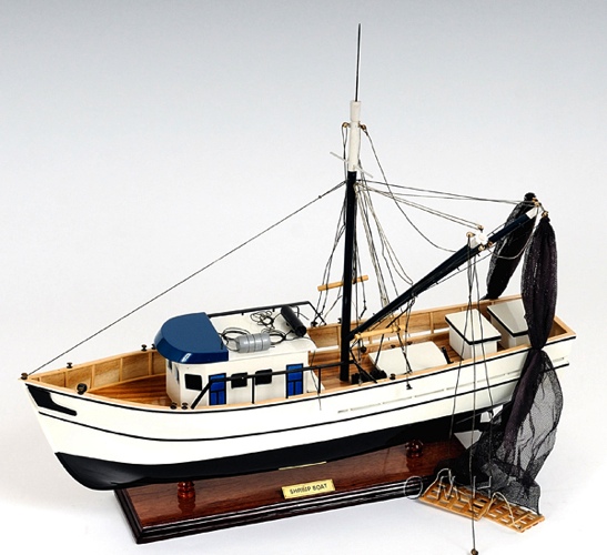 Shrimp Boat OMH Handcrafted Model, Fishing Boat Models, B044 From ...