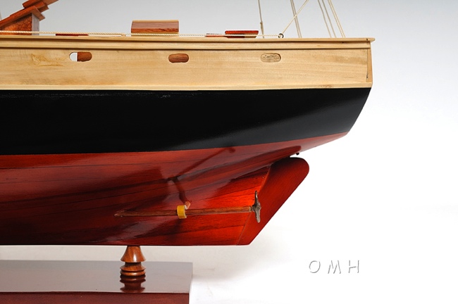 Bluenose II painted Medium OMH Handcrafted Model, Fishing Boat Models 