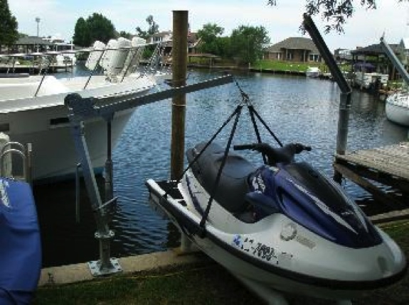 PWC Davit Lift with Winch 2000lb, Marine Equipment, AHI_54 From