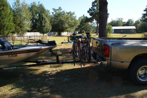 bike rack with hitch pass through