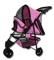 Folding Pink Pet Stroller