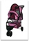 Folding Pink Pet Stroller