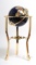 Lapis globe 330mm 3 legged high stand gold stand
