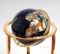 Lapis globe 330mm 3 legged high stand gold stand