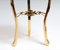Lapis globe 330mm 3 legged high stand gold stand