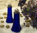 Blue Floral Salt and Pepper Shakers