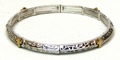 Stackable Stretch Bangle Gold Cross