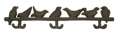 Cast Iron Bird HatCoat Rack Set of 2
