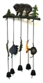 Cast Iron Bear with Bells Wind Chime