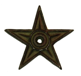 Cast Iron Star - Center Hole Large Set of 6