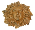 Large Rust Cast Iron Woman Face