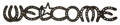 Cast Iron Welcome Horseshoe Sign
