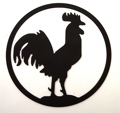 Metal Cut Out - Rooster