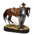 Modern Cowboy with Horse