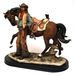 Old West Cowboy with Horse