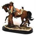 Old West Cowboy with Horse