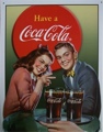Tin Sign Coke Young Couple