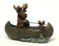 Resin Moose in Boat