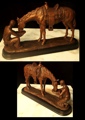 Cowboy Watering Horse Figure