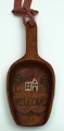Americana Wood-look Spoon Plaque Welcome