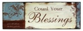 Wood Count Your Blessings Plaque