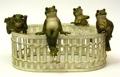 Frog Set of 4 edge hangers