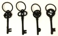 Single Key on Ring Set of 4