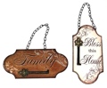 Metal Wall Signs Home Family Set of 2