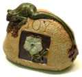 Frog Garden Sign Joy