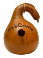 Welcome Sienna Gourd Birdhouse