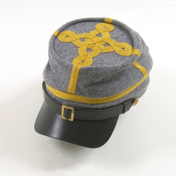 Civil War Csa Officers Kepi With Braid