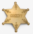 Brass Sheriff Badge