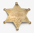 Brass Marshall Badge