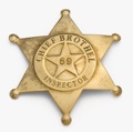 Brass Brothel Inspector Badge