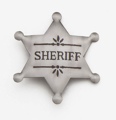 Silver Deluxe Sheriff Badge