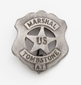 Silver U.S. Tombstone Marshall Badge