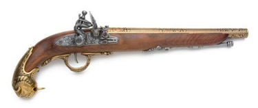 German Flintlock Pistol  18Th Century Non Firing Replica Gun
