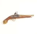 Replica 18Th Century Engraved Flintlock Pistol