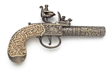 English 18Th Century Replica Flintlock Pistol Non Firing Replica Gun