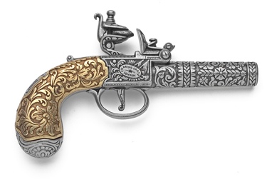 18Th Century English Replica Flintlock Pistol Non Firing Replica Gun