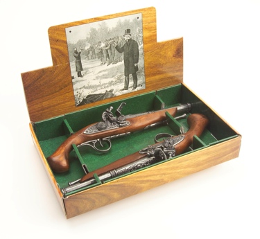 18Th Century Dueling Pistol Set Non Firing Replica