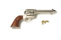 Old West Frontier Replica Revolver Non Firing Replica Gun Nickel Finish