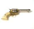 M1873 Old West Revolver Frontier Barrel Dual Tone Finish Non Firing Replica Gun