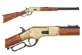 M1866 Western Rifle With Lever Action Brass Finish Non Firing Replica Gun