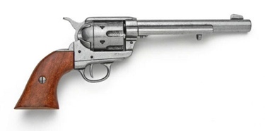 Old West Cavalry Revolver Antique Gray Finish Non Firing Replica Gun 