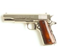 M1911 Govt Semi Auto Nickel Finish Non Firing Replica Gun