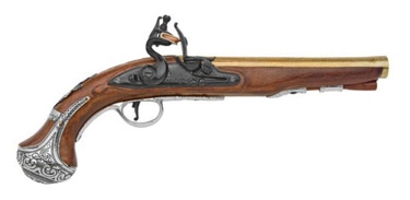 George Washington Flintlock Pistol Non Firing Replica Gun