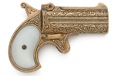 1866 Double Barrel Derringer Non Firing Replica Gun