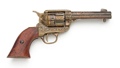 Fast Draw Old West Revolver Gold Engraving Non Firing Replica Gun