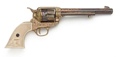 Old West Cavalry Revolver Gold Engraving Non Firing Replica Gun
